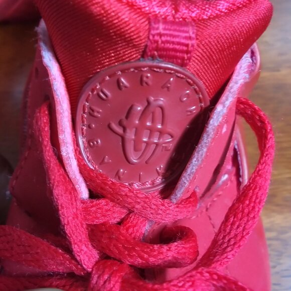 Nike Huarache Run Casual Shoes Sneakers Red sz 13C - Picture 3 of 9